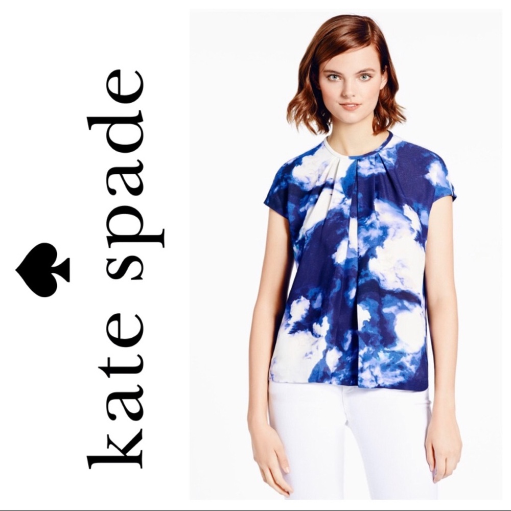 ♠️Kate Spade Dusk Clouds Crepe Top